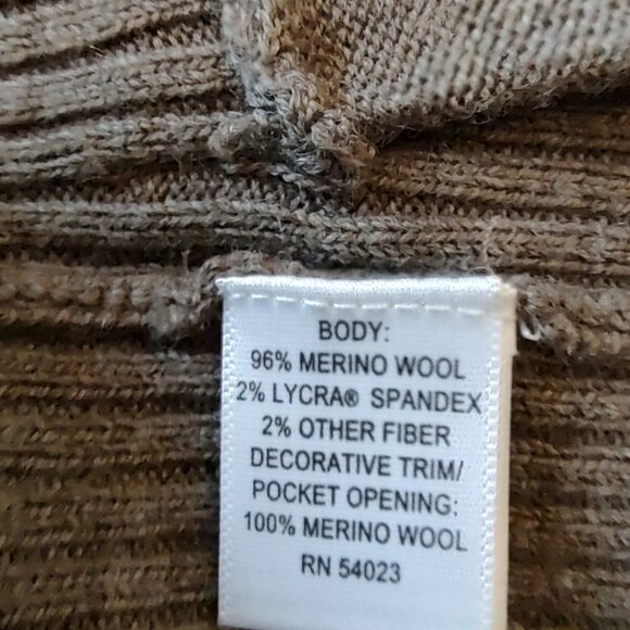 Banana Republic Women's Sweater Cardigan lightweight Merino Wool Ruffle Size XS - Picture 3 of 5